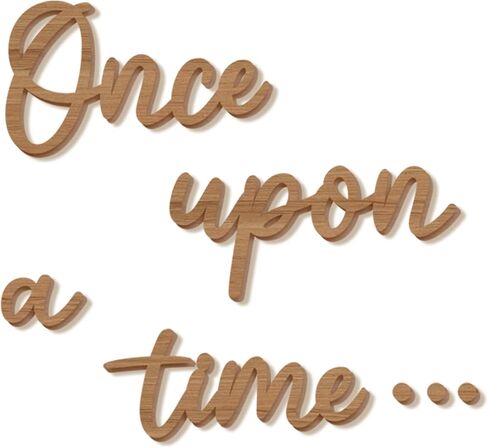 Bnesi Once Upon a Time Wooden Wall Sign Fairytale Nursery Decor Nursery Wall Decor Once Upon a Time Wall Decor Ideal for Fairytale-Themed Nursery & Baby Shower Spaces (Retro) in Saudi Arabia