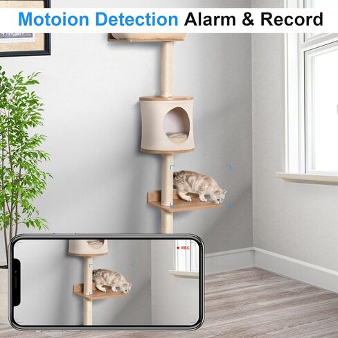 LIBREFLY Mini Wireless Security Camera with Clock Display- Full HD 1080P WiFi Camera - Small Nanny Cam - Night Vision - SD/Cloud Storage in Kuwait