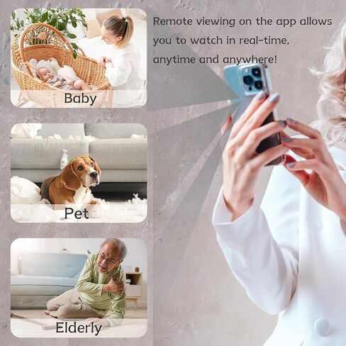 2026 شاحن كاميرا خفية Nanny Cam مطور بدقة 1080 بيكسل، كاميرا تجسس واي فاي مع بث مباشر، كشف الحركة، كاميرا أمان داخلية لمراقبة المنزل in Kuwait