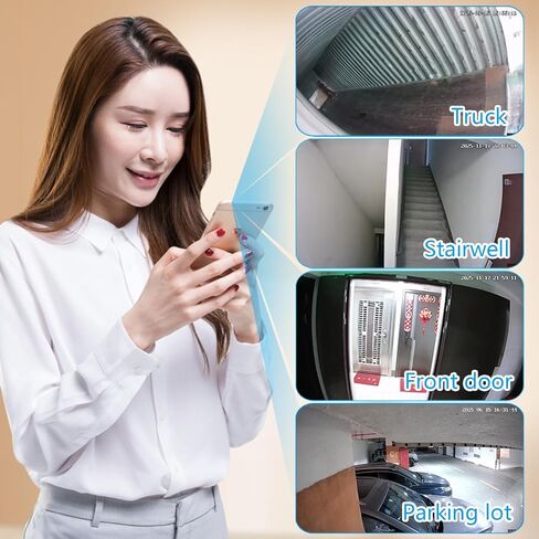 4K HD Mini 4G LTE Cellular Doorstep Vehicle Surveillance With Stairwell Camera, Home-Use Plug-Free Monitor Requiring,(No WiFi Required, Built-in SIM Card),Night Vision,Motion Detection Alerts. in Kuwait