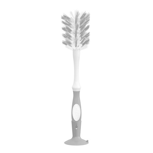 Dr. Brown's Deluxe Bottle Brush for Cleaning Baby Bottles, Nipples, and Sippy Cups with Suction Cup Stand and Vent Brush, BPA-Free, Gray, 1-Pack in Kuwait