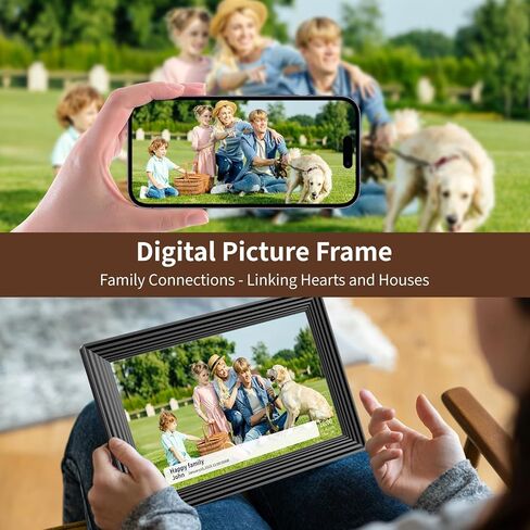 Digital Picture Frame,10.1 Inch Frameo Digital Photo Frame, 1280x800 IPS LCD Touch Screen,16GB, Supports SD Cards,Share Happy Moments Instantly via Frameo App from Anywhere,Best Gifts for Your Loves in Kuwait