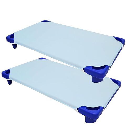 American Baby Company 2 Pack Toddler Cot Sheet 23" x 40" - Soft & Breathable Microfiber Cot Sheet for Daycare and Preschool, Blue in Kuwait