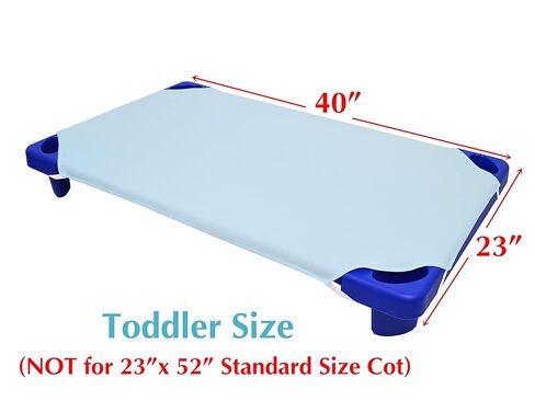 American Baby Company 2 Pack Toddler Cot Sheet 23" x 40" - Soft & Breathable Microfiber Cot Sheet for Daycare and Preschool, Blue in Kuwait