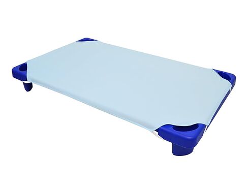 American Baby Company 2 Pack Toddler Cot Sheet 23" x 40" - Soft & Breathable Microfiber Cot Sheet for Daycare and Preschool, Blue in Kuwait