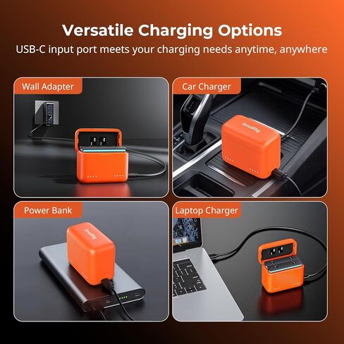 SmallRig Battery Charger for Insta360 X5, 80 Mins Rapid Charging, 2-Channel Camera Battery Charger with 2 TF Card Slots, LED Indicators, Lightweight for Insta360 X5 Accessories in Kuwait