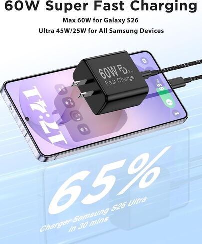 for iPhone 15 16 Charger Fast Charging, 2Pack Dual Port QC+PD USB C Wall Charger Block with 4Pack USB C Cable 6ft iPhone16 15 Charger Cord for iPhone16 15/15 Plus/15 Pro/15 Pro Max, iPad Pro,Samsung in Saudi Arabia