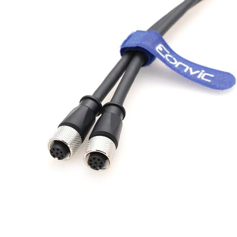 Eonvic M12 8 Pin A-Code Female to Female Cat5e Power Data Cable for Cognex in-Sight/DataMan Series Support Profinet, EtherNet/IP, Modbus RTU in Saudi Arabia