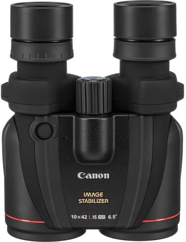 Canon 10x42 L is WP Image Stabilized Binoculars Bundle | L-Series Optics with 10x Magnification, Weatherproof Design & Optical Image Stabilization | for Wildlife & Nature (0155B002) + Harness + More in Kuwait