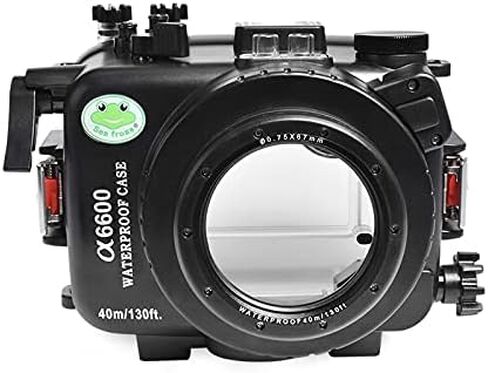 Seafrogs 40M/130FT Camera Waterproof Case Underwater Housing for Sony A6600 with 16-50MM Standard Barrel, Built-in Water Leakage Sensor, Ideal for Diving, Surfing, Swimming and Rafting Video in Kuwait