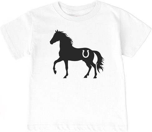 Horse Lover - Horseshoe Horse Silhouette Infant/Toddler/Youth T-Shirt in Kuwait