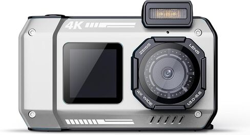 5K Underwater Camera for Snorkeling, Rugged, 2500mAh Battery in Kuwait