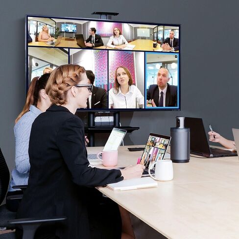 كاميرا ويب KanDao Meeting 360 لمؤتمرات الفيديو عبر الإنترنت، صورة 1080P HD للكمبيوتر/Mac/سطح المكتب، التركيز التلقائي والتكبير الذكي، تعمل مع الفرق، التكبير، Skype إلخ. in Kuwait