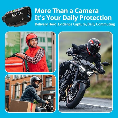 MUFU V40S Dual 2K Helmet Camera Bundle with Multi-Mount Accessory Kit (2 Items) in Kuwait