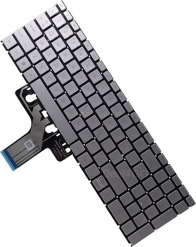 لوحة مفاتيح بديلة بإضاءة خلفية من Deal4GO لجهاز HP 15-FD 15-FC, 250 255 256 G10 15-EG 15-EH 15-FD1072NR 15-FC0047NR 15-EG0010NR - فضي in Saudi Arabia