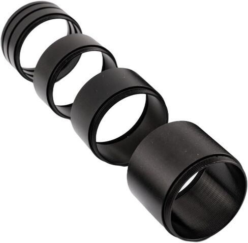 M42 1.25" Spacer Ring Set — 3/5/7/15/20/30mm — M42x0.75 Threaded Extensions (Male/Female) — Fine-Tune T2 Backfocus for Astro Cameras, OAGs & Filter Trains — 6 Rings in Kuwait