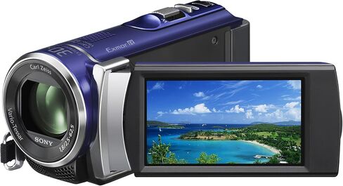 كاميرا سوني HDR-CX210 عالية الوضوح هاندي كام 5.3 ميجابكسل مع تكبير بصري 25x (أزرق) (موديل 2012) in Kuwait