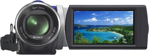 كاميرا سوني HDR-CX210 عالية الوضوح هاندي كام 5.3 ميجابكسل مع تكبير بصري 25x (أزرق) (موديل 2012) in Kuwait