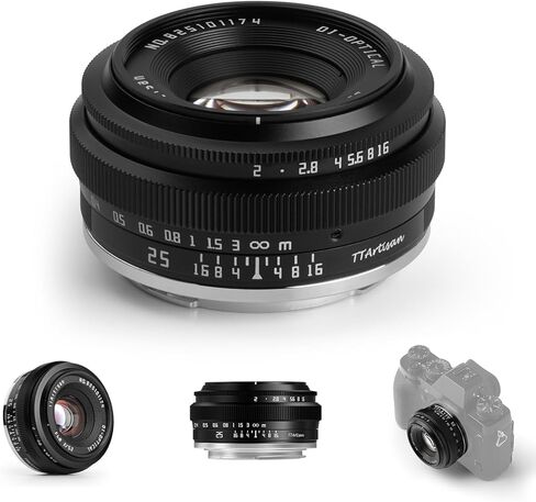 عدسة TTArtisan 27 مم F2.8 X-Mount APS-C Pancake، مدمجة وخفيفة الوزن ذات تركيز تلقائي STM Prime لـ Fujifilm X-T5، X-T3، X-T30، X-E4 للتصوير الفوتوغرافي في الشوارع والسفر in Kuwait