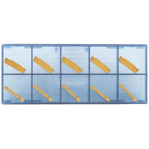 CDBP Carbide Grooving Inserts MGMN250-M for MGEHR/L and MGIVR/L Groove Cut-Off Tool Holder, PVD Coating Metal Cutting, 10pcs in Saudi Arabia