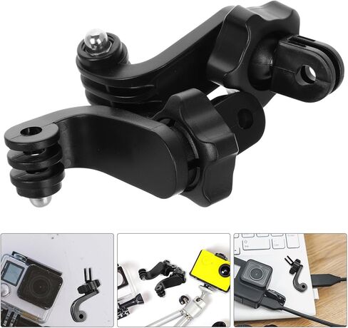 قطعتان من محول برغي دوار 360 درجة ومشبك تثبيت لكاميرا الحركة العمودية متوافق مع Gopro لملحقات تثبيت الصدر والرقبة in Kuwait