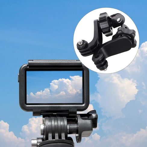 قطعتان من محول برغي دوار 360 درجة ومشبك تثبيت لكاميرا الحركة العمودية متوافق مع Gopro لملحقات تثبيت الصدر والرقبة in Kuwait