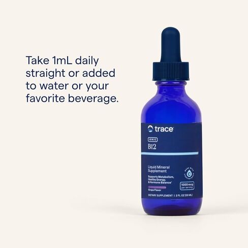 Trace Minerals Liquid Ionic B12 1,000 mcg Supplement, 2 Ounce in Saudi Arabia