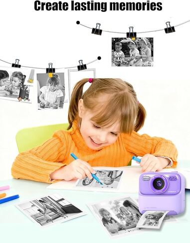 5 Rolls Kids Instant Camera Print Refill Paper for masterbee P79,UYRUREL Eco-friendly Thermal Printing Paper for Children's Camera,Instant Printing Without Jams. in Kuwait