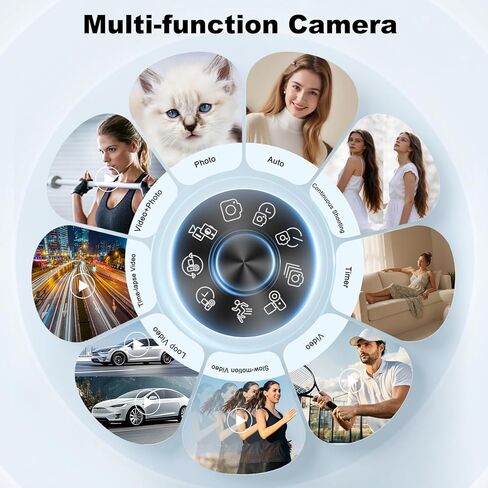 2026 ترقية كاميرا رقمية بدقة 4K للتصوير الفوتوغرافي، وكاميرا تسجيل فيديو بدقة 88 ميجابكسل لليوتيوب مع شاشة قلاب 3 بوصات بزاوية 180 درجة، ونقطة تكبير بصري 24X والتقاط كامارا مع بطاقة Micro SD سعة 32 جيجابايت للمبتدئين (أسود) in Kuwait