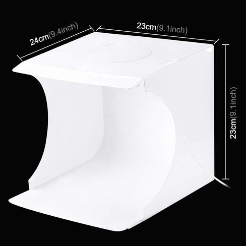 صندوق إضاءة صغير لاستوديو الصور PULUZ 20 سم / 7.8 بوصة طقم خيمة للتصوير الفوتوغرافي مع ضوء LED واحد وخلفيات 6 ألوان للعناصر الصغيرة الحجم in Kuwait