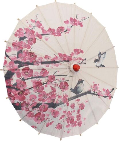 Multifunctional Chinese Oiled Paper Umbrella with Classical Painting Pattern for Weddings and Photography in Kuwait