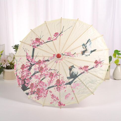 Multifunctional Chinese Oiled Paper Umbrella with Classical Painting Pattern for Weddings and Photography in Kuwait