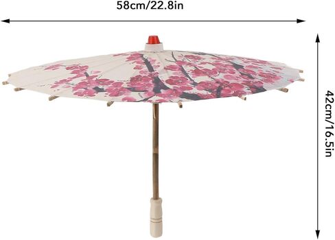 Multifunctional Chinese Oiled Paper Umbrella with Classical Painting Pattern for Weddings and Photography in Kuwait