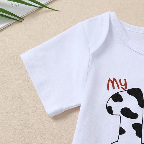 Baby Boy My 1st Birthday Outfit Infant First Birthday Clothes Boy Cowboy Suspenders Outfit in Saudi Arabia