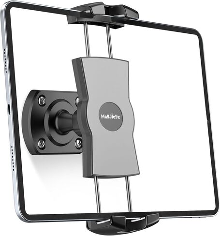 Tablet Wall Mount with Upgraded Dual Metal Spring, Thickened Base & Ball Joint, Heavy Duty Sturdy Holder for 6-13" iPad Pro Air Mini, Samsung Tab, Kindle, 360° View for Kitchen, Office, Gym in Saudi Arabia