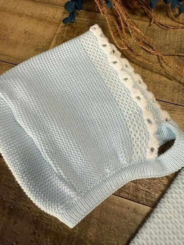3-Piece Knitted Baby Boy Outfit Soft Warm Long Sleeve Set - Made in Spain in Kuwait