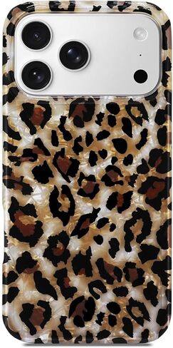 J.west Compatible with iPhone 17 Pro Max Case,Luxury Sparkle Translucent Clear Vintage Leopard Print Soft Silicone Cover for Girls Women Protective Phone Case for iPhone17Pro Max 6.9 inch Cheetah in Saudi Arabia