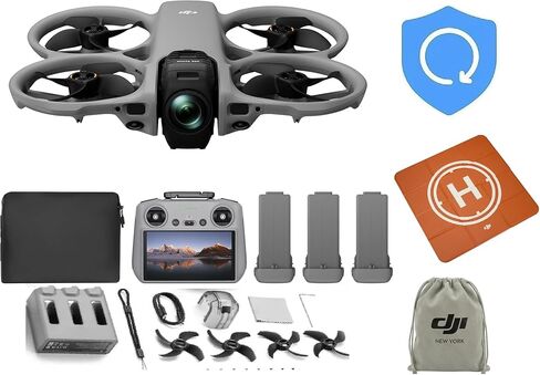 DJI Avata 360 Fly More Combo (RC 2)، طائرة بدون طيار 360 درجة مع تصوير 1 بوصة 8K 360 درجة لتصوير FPV والتصوير الجوي، كاميرا بدون طيار 360 درجة مع واقي المروحة. تتضمن RC 2 للتحكم الدقيق وثلاث بطاريات، وخطة رعاية NYC لمدة عام والمزيد in Kuwait