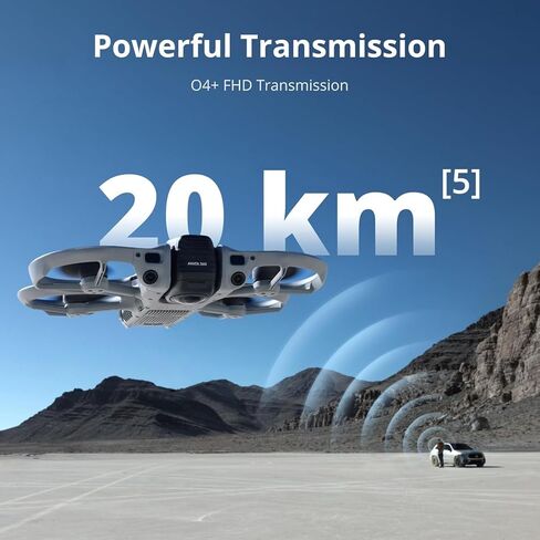 DJI Avata 360 Fly More Combo (RC 2)، طائرة بدون طيار 360 درجة مع تصوير 1 بوصة 8K 360 درجة لتصوير FPV والتصوير الجوي، كاميرا بدون طيار 360 درجة مع واقي المروحة. تتضمن RC 2 للتحكم الدقيق وثلاث بطاريات، وخطة رعاية NYC لمدة عام والمزيد in Kuwait