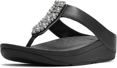FitFlop womens Fino Pearls-and-crystal Toe-post Sandals in Saudi Arabia