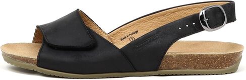 Stegmann Women's Clara Slingback Sandal - Adjustable Straps with Velcro, Cushioned Suede Footbed with Arch Support, Adjustable Back Strap & Elastic Goring, No-Pinch, Wide Toe Box - Medium Width in Saudi Arabia