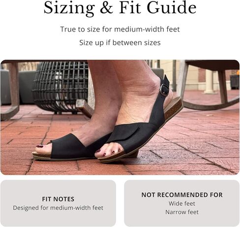 Stegmann Women's Clara Slingback Sandal - Adjustable Straps with Velcro, Cushioned Suede Footbed with Arch Support, Adjustable Back Strap & Elastic Goring, No-Pinch, Wide Toe Box - Medium Width in Saudi Arabia