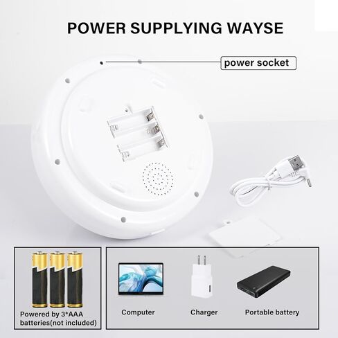 Projection Sleep Device, Night Light with Touch Control, White Noise & Music Sound Machine, 5V USB/Battery Powered, Sleep Aid for Kids and Adults, Home Bedroom Decor in Kuwait