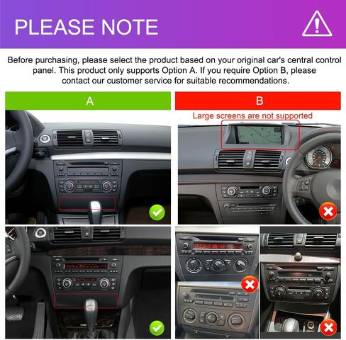ستيريو سيارة EKAT 8 Core Android 15 لسيارة BMW 1 Series E87 E81 E82 E88 2008-2012 (Auto A/C) - 4G+64G Wireless Carplay & Android Auto - راديو بشاشة تعمل باللمس 9 بوصة مع واي فاي 5 جيجا هرتز، GPS، DSP، SWC in Kuwait