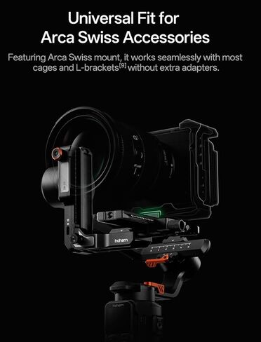 Hohem iSteady MT3 Pro 3 axis Gimbal Stabilizer with AI Tracker, for Mirrorless/Compact/Action Camera/Smartphone, Detachable Touchscreen Control,2.5KG/5.5lbs Payload,for Canon Sony Nikon Panasonic in Kuwait