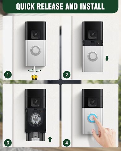 بديل لبطارية Ring 2 Pack، بطارية جرس باب قابلة لإعادة الشحن بقدرة 7400 مللي أمبير في الساعة مع محطة شحن مزدوجة لجرس باب فيديو Ring 2/3/3 Plus/4، جرس باب بطارية Plus/Pro، كاميرا Spotlight، كاميرا Stick Up Cam in Kuwait