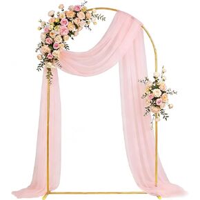 7.2 FT Metal Arch Backdrop Stand, Gold Balloon Arch Stand for Ceremony, Heavy Duty Wedding Arch for Birthday Party, Bridal Baby Shower, Christmas & Holiday Decoration, Easy Assembly in Kuwait
