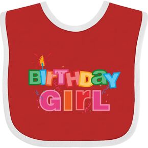 inktastic Birthday Girl Letters Baby Bib in Kuwait