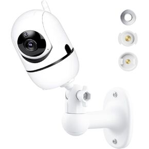 حامل حائط لمراقبة الأطفال متوافق مع HelloBaby HB6560/ HB6550/ HB65/ HB40/ HB6339/ HB66/ HB6550 Pro، ANMEATE SM935E/SM650، حامل كاميرا أطفال قابل للتعديل 360 درجة مع رؤية مثالية، وصلة 1/4 خيط in Kuwait