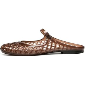 MAVMAX Jelly Slide Sandals for Women Mary Jane Mules Breathable Closed Toe Flat Summer Slip On Mesh Slides for Woman Size 7 in Kuwait